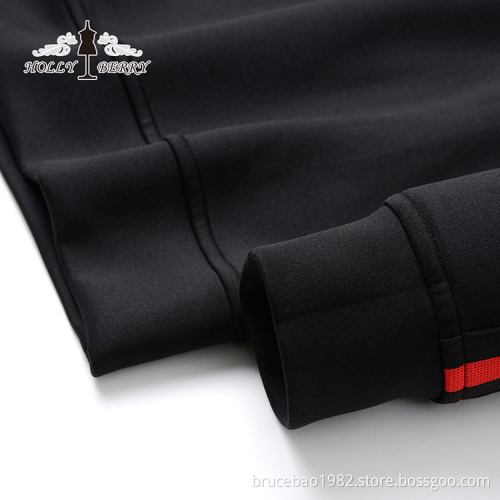 Sweatshirt Women Velour Black Red Anti-wrinkle Autumn Women Crewneck Sweatshirt